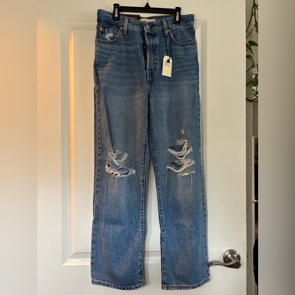 Levi Ribcage Straight Ankle Jeans